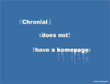 Tablet Screenshot of chronial.de